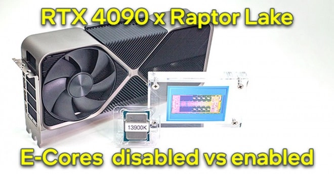 Core i9-13900K Cores E activ�s ou d�sactiv�s + RTX 4090 : 53 jeux test�s