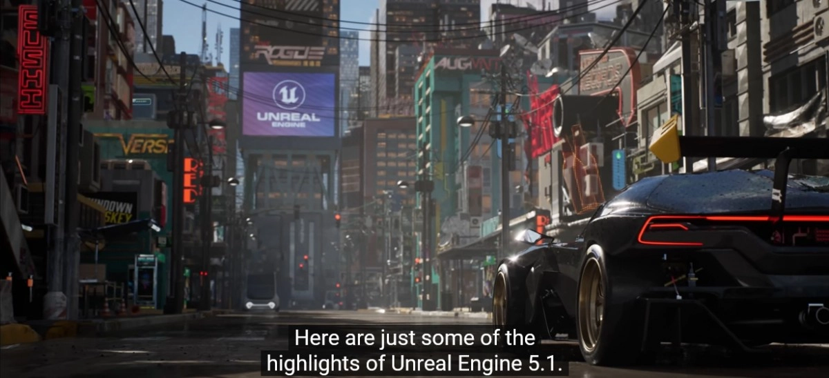 Le moteur graphique Unreal Engine 5.1 est disponible