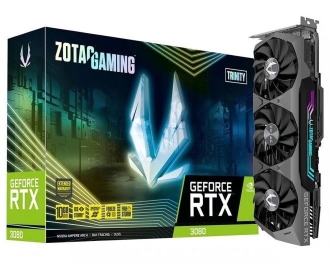 La ZOTAC GAMING GeForce RTX 3080 TRINITY LHR disponible � 785.64 euros