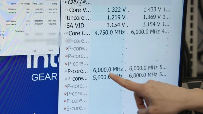 Le Core i9-13900KS se montre � 6.0 GHz, mais sur deux cores uniquement