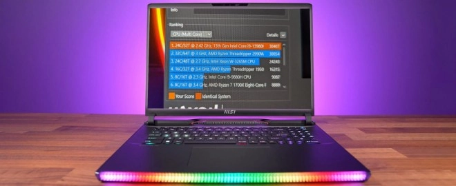 Le Core i9-13980HX d'Intel avec ses 24 Cores et 32 Threads est une vraie b�te de course