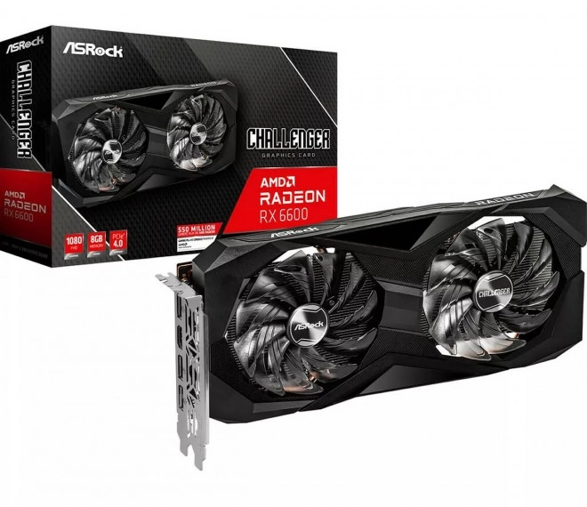 Pour jouer en 1080p, la ASRock Radeon RX 6600 Challenger D OC � 249.90 euros