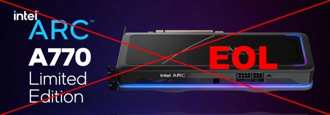 Fin de vie pour la carte graphique Intel Arc A770 Limited Edition
