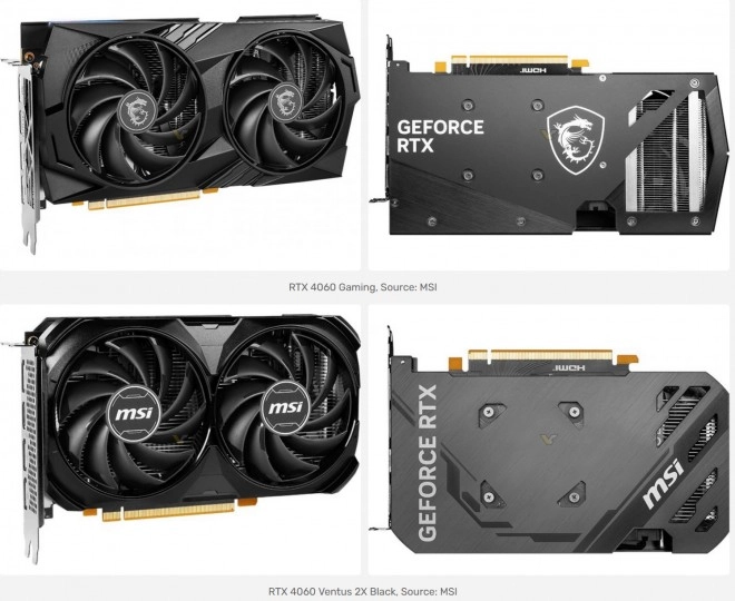 Deux nouvelles RTX 4060 qui donnent dans le Full Black chez MSI