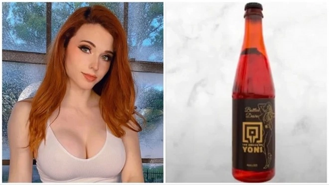 Mais o� va le monde, Amouranth, la c�l�bre streameuse, lance une bi�re fabriqu�e � partir de sa levure vaginale...