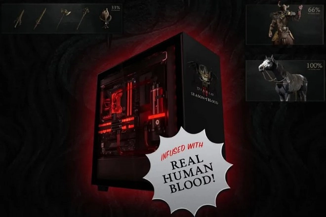 Blizzard fera gagner un PC infus� de sang humain si les joueurs de Diablo IV font don de 666 litres de sang