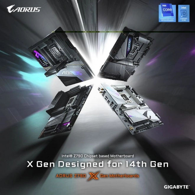 Gigabyte annonce ses nouvelles cartes X pour les CPU Intel Raptor Lake Refresh
