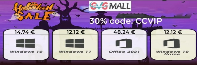Pour Halloween, Windows 10 ou 11 � seulement 12 euros avec GVGMALL.com