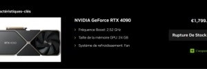OUPS, la GeForce RTX 4090 FE augmente de 30 euros