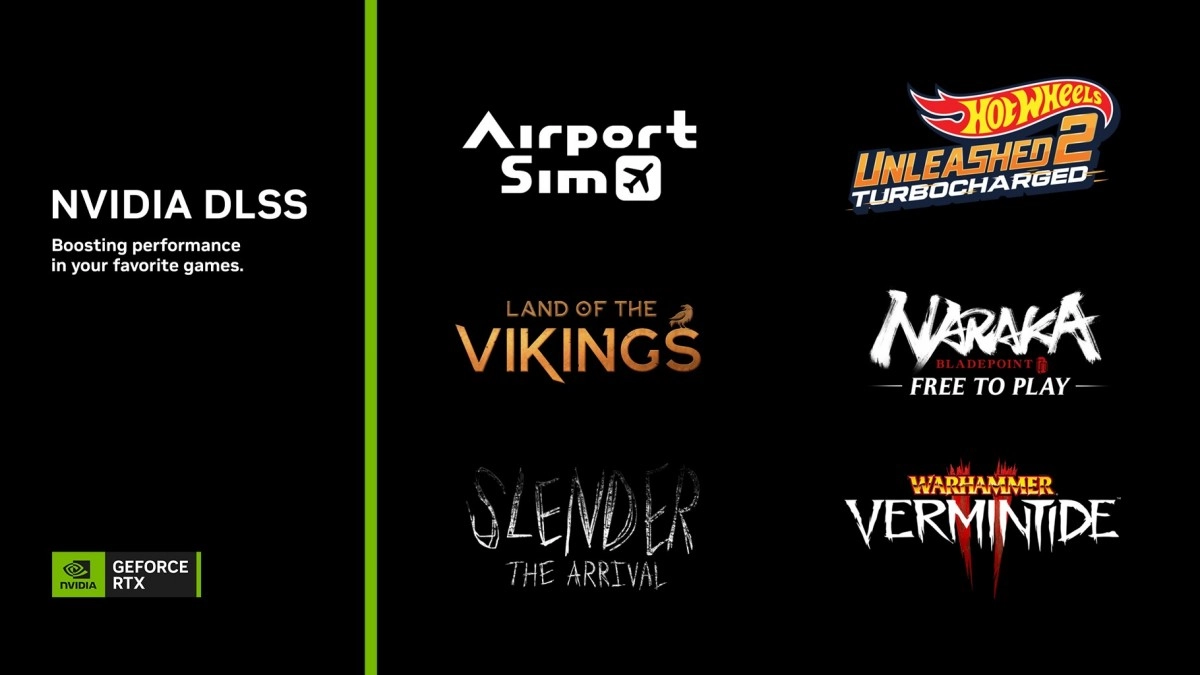 NVIDIA annonce de nouveaux jeux DLSS
