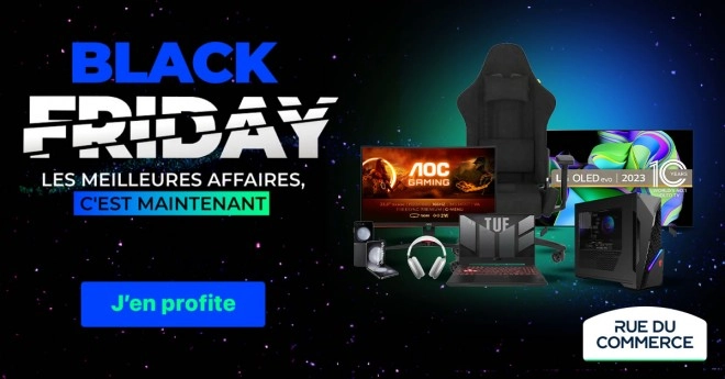 Le Black Friday continue sur Rue du Commerce