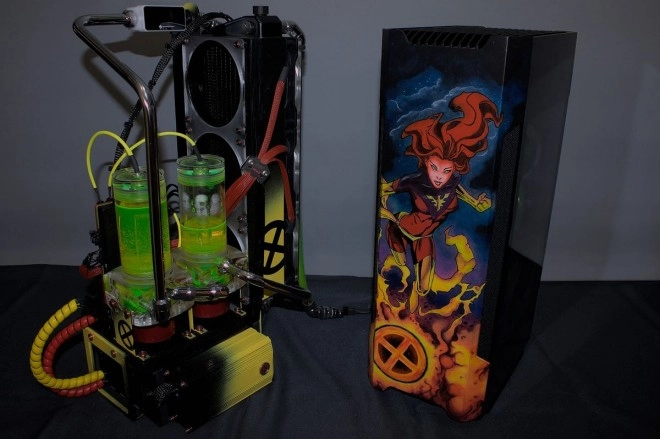 Mod : Un mod Farfelu Dark Phoenix dans un Bo�tier PHANTEKS Evolve Shift