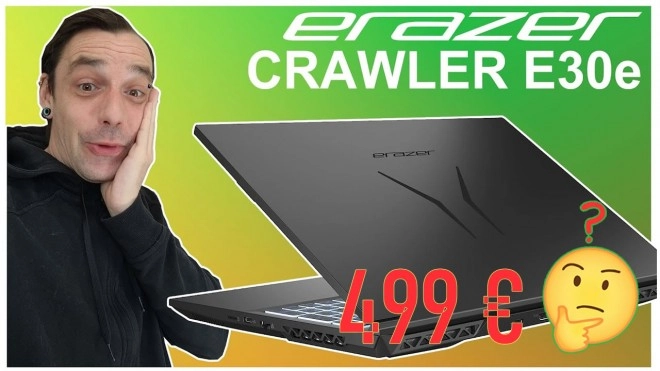 ERAZER Crawler E30e : un portable Gamer avec une GeForce RTX � 500 � ?