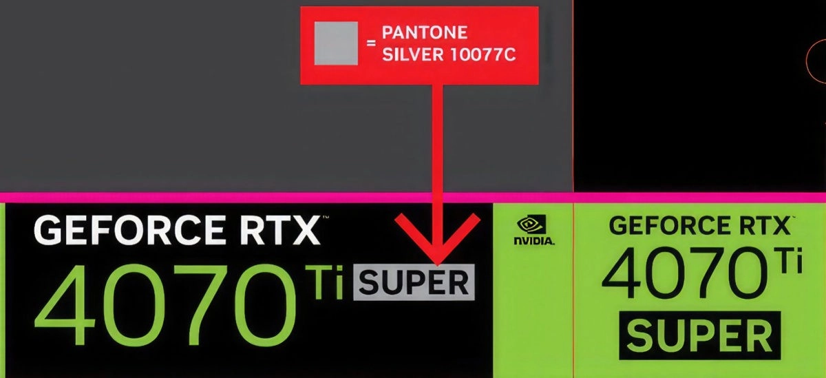 Une partie de la boite de la NVIDIA RTX 4070 Ti SUPER d�voil�e