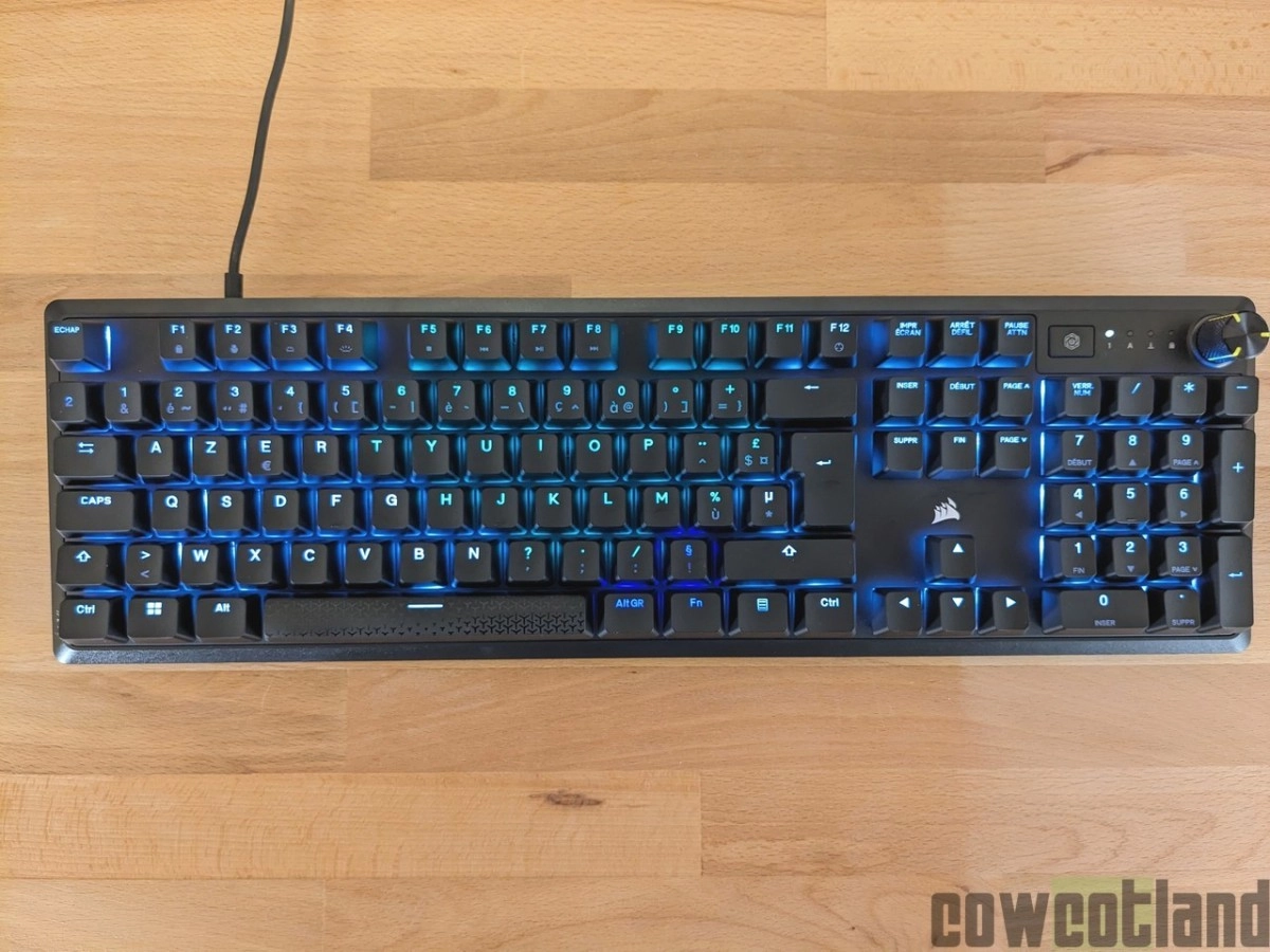 Test CORSAIR K70 Core, abordable et complet ?