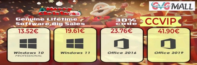 No�l approche, Windows 10 Pro � 13 euros, Windows 11 Pro � 19 euros