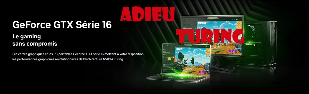 NVIDIA devrait arr�ter de produire des cartes GTX 1600 en d�but d'ann�e 2024