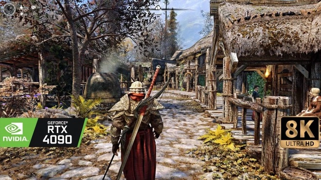 SKYRIM trop beau et modd� comme jamais, avec du RT et du DLSS 3