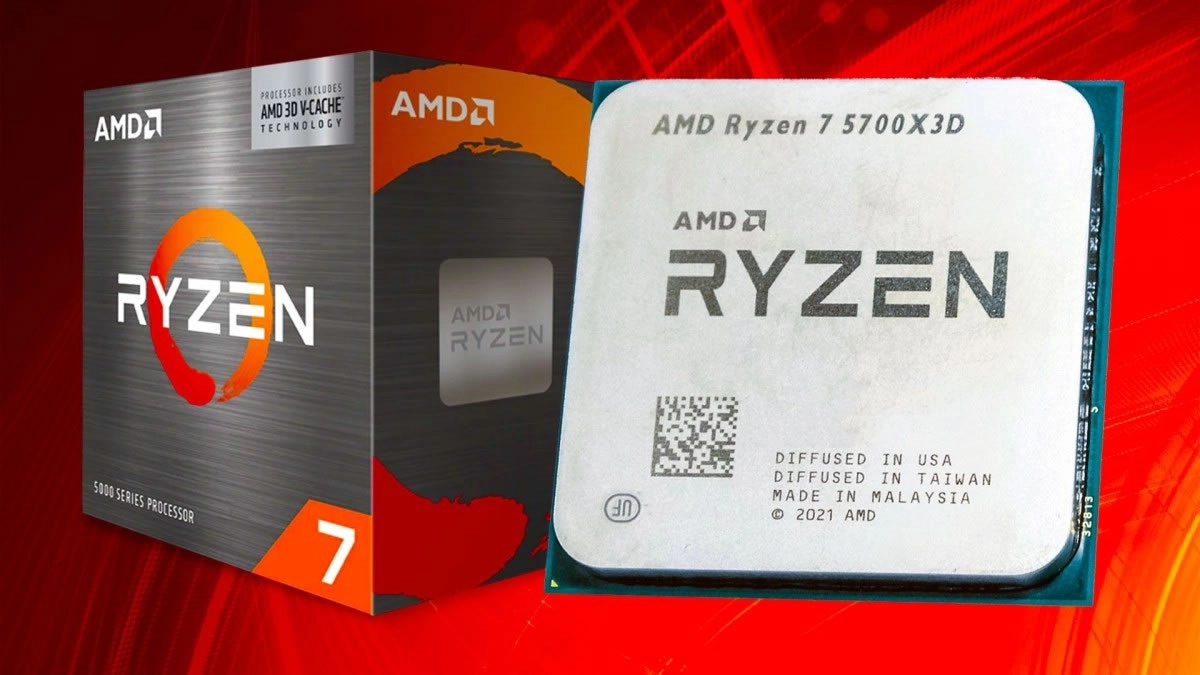 AMD annonce 4 processeurs AM4 dont le 5700X3D !