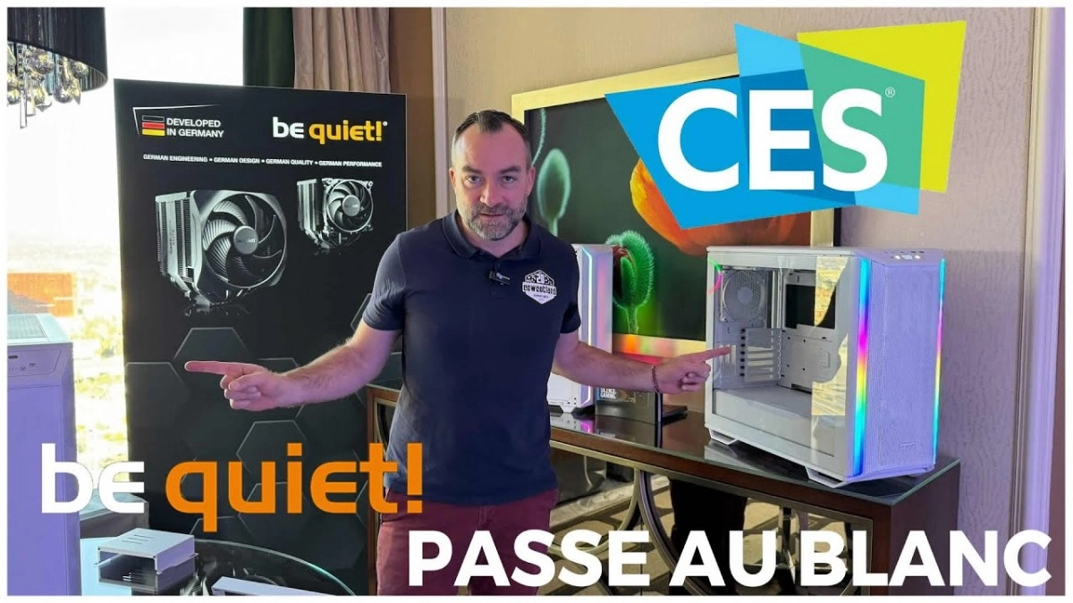 Pour le CES 2024, be quiet! passe au blanc