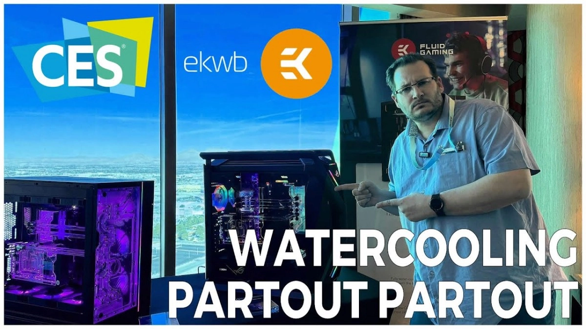 EK nous noie sous une tonne de watercooling au CES 2024