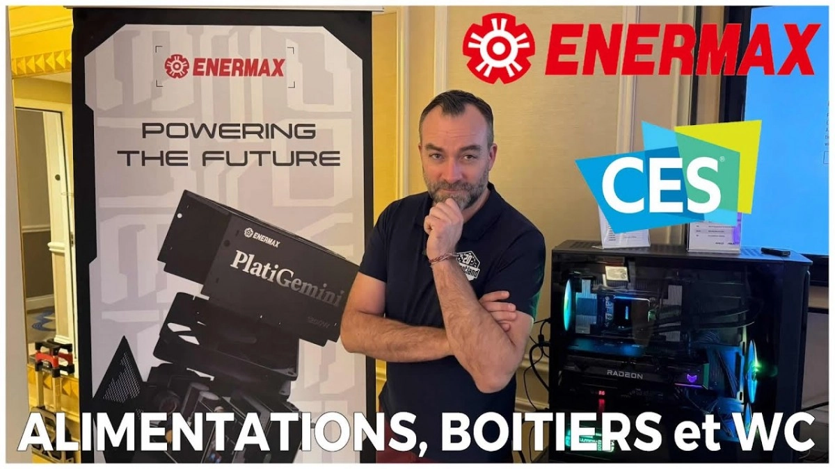 Chez ENERMAX au CES 2024, nous avons des boitiers, des alimentations et du WC