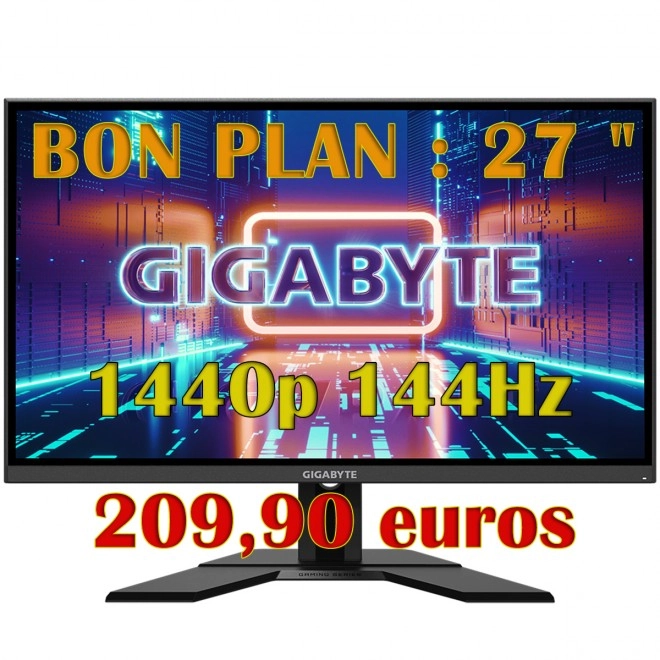 Bon plan : un �cran 27 pouces 1440p 144Hz pour 209,90 euros
