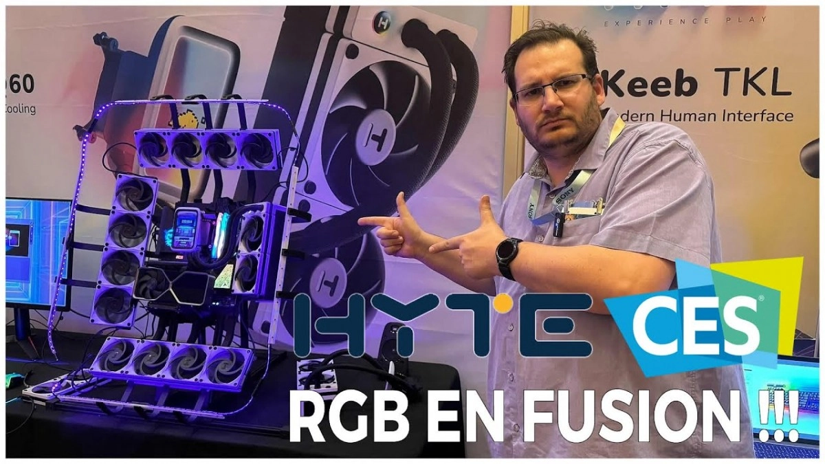 Le RGB en FUSION chez HYTE au CES 2024