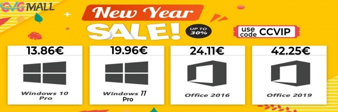Fin janvier, avec GVGMALL, achetez Windows � - 91% donc pour 13 euros