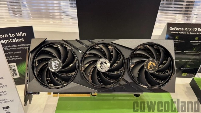 CES 2024 : Encore le plein de cartes graphiques, cette fois-ci sur le stand de MSI