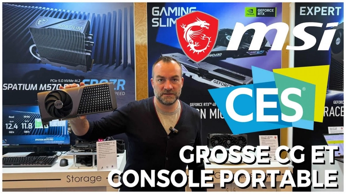 4080 SUPER EXPERT, Console portable CLAW, MSI d�balle au CES 2024
