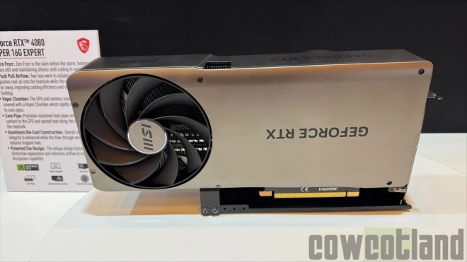 [MAJ] La somptueuse MSI GeForce RTX 4080 Super 16G EXPERT se montre au CES 2024