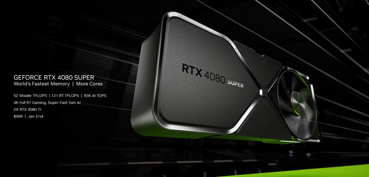 CES 2024 : NVIDIA annonce la RTX 4080 SUPER !