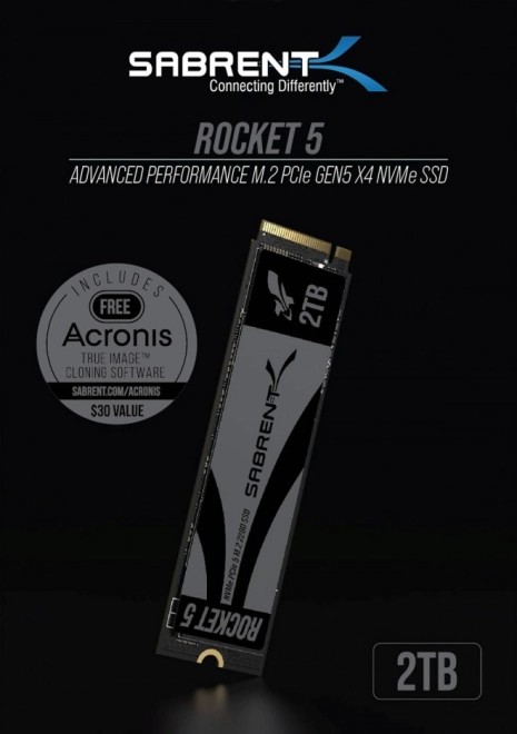 Sabrent Rocket 5 Gen 5 : 14 000 Mo/sec en lecture et 12 000 Mo/sec en �criture