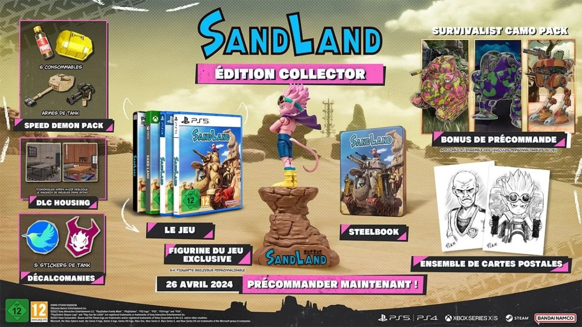 SAND LAND : �ditions, configurations requises et s�rie TV