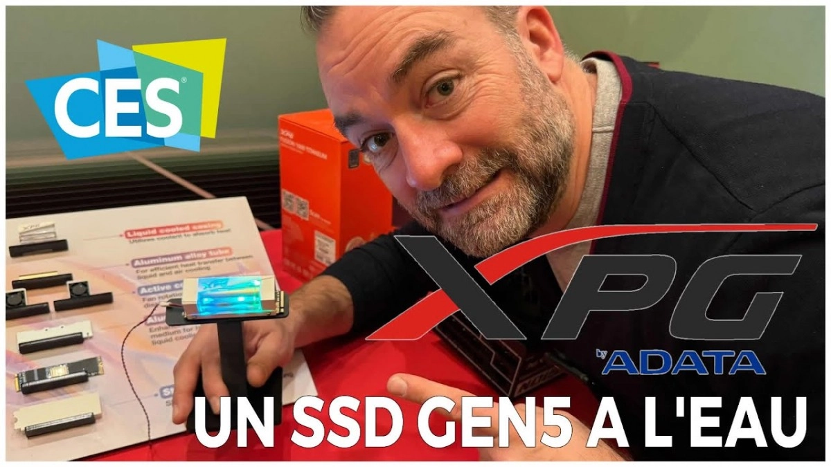 Un SSD GEN 5 Watercool� chez XPG au CES 2024