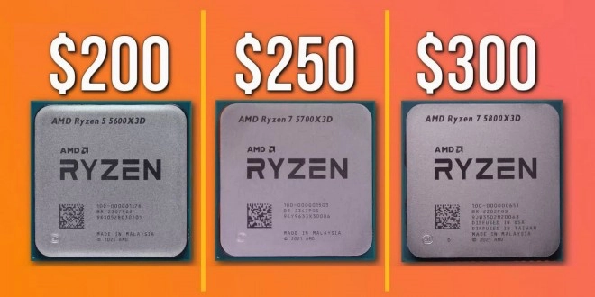 5600X3D vs 5700X3D vs 5800X3D : Le match des CPU avec du gros cache