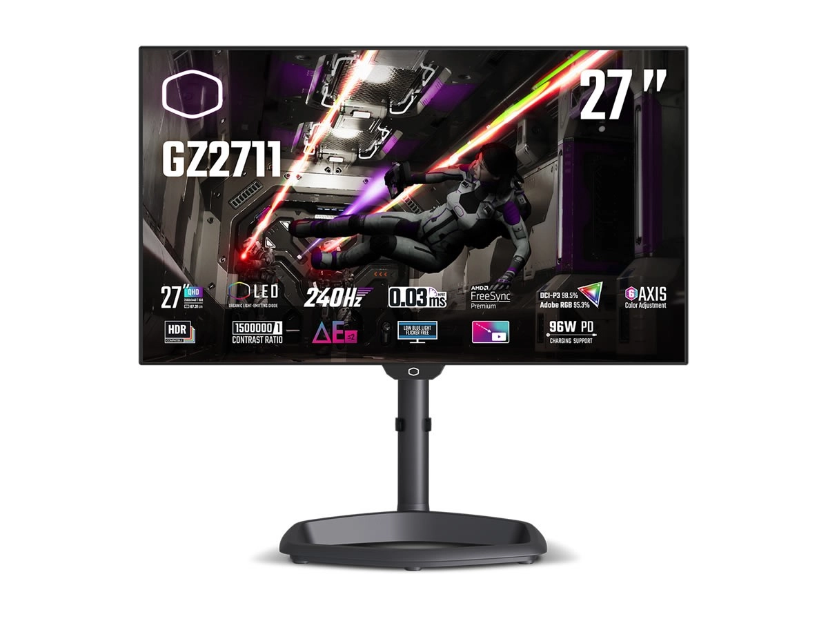 Avec le Tempest GZ2711, Cooler Master passe � l'OLED � 240 Hz