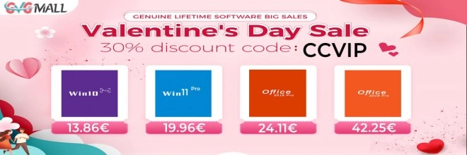 Dis je t'aime � ton PC en lui offrant une licence Windows 10 � 13 euros avec GVGMALL