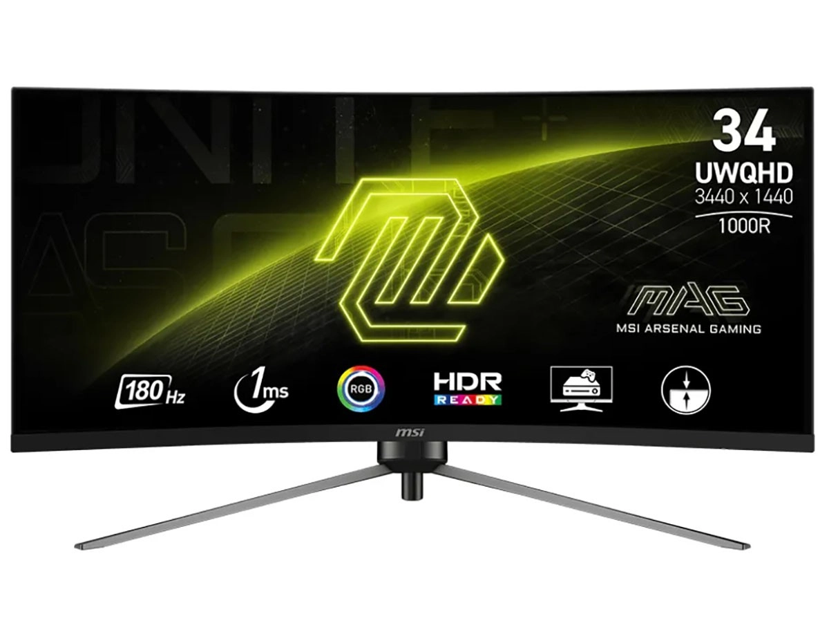 MSI MAG 345CQR, un nouvel �cran de type courb� � 1000R en UWQHD