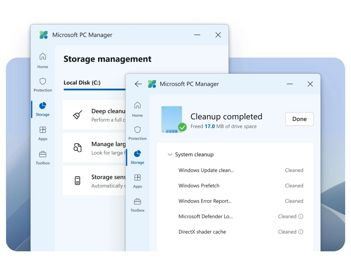 Microsoft PC Manager nettoie votre PC de fond en comble (sauf la poussi�re)
