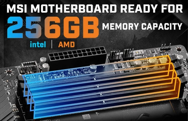 MSI propose la prise en charge de 256 Go de m�moire chez AMD et Intel