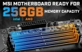 MSI propose la prise en charge de 256 Go de mémoire chez AMD et Intel