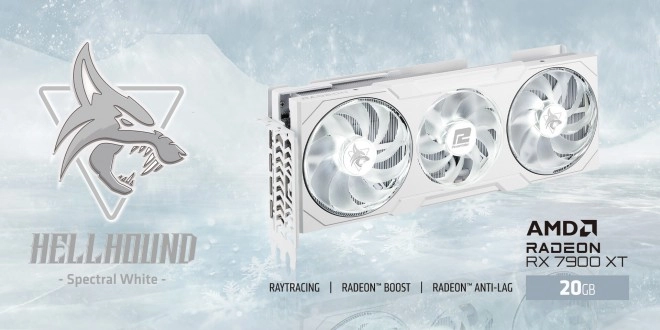 La PowerColor Radeon RX 7900 XT Hellhound Spectral White est aussi pas mal du tout