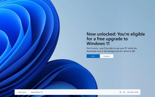 Microsoft pousse les utilisateurs de Windows 10 � passer � Windows 11 via des bons gros POP-UP