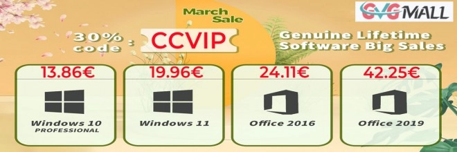 Seul sur mars, achetez Windows 10 � 13 euros et Windows 11 pour 19 euros avec GVGMALL