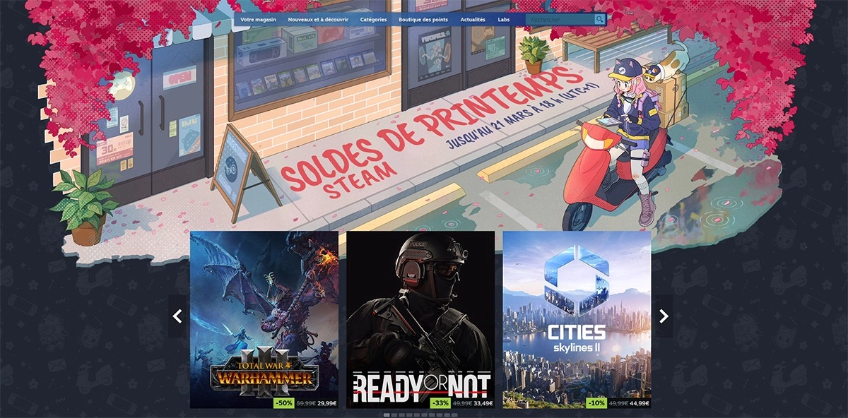 Bon Plan : les soldes de printemps Steam