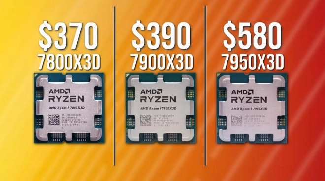 AMD Ryzen 7800X3D versus 7900X3D versus 7950X3D en Gaming, qui gagne ???