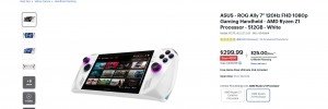 Aux Etats-Unis, la petite ASUS ROG Ally Z1 tombe � 299.99 USD seulement