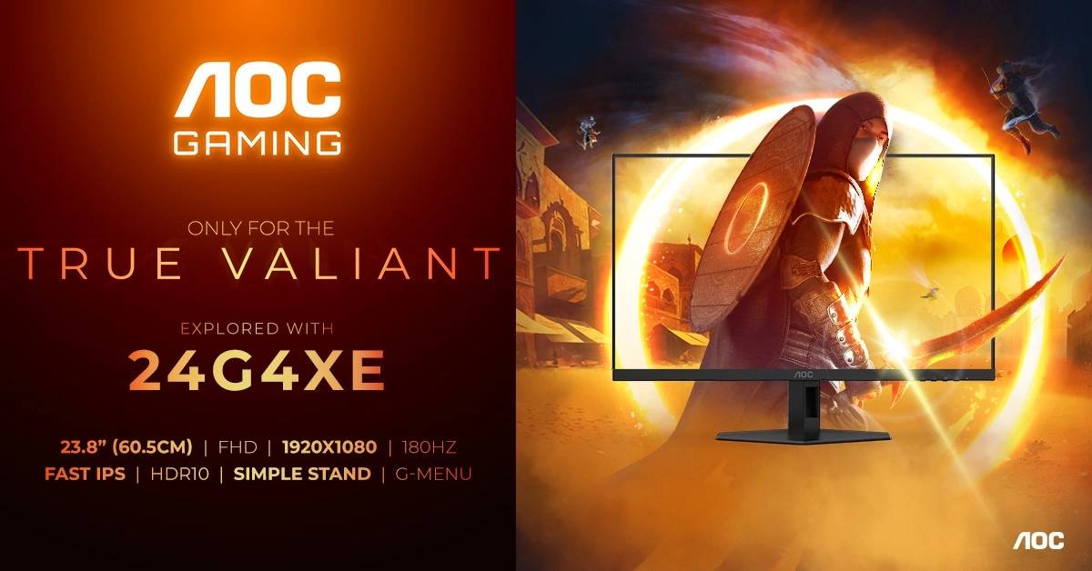 AGON by AOC enrichit sa nouvelle gamme G4 avec les moniteurs 24G4XE et 27G4XE